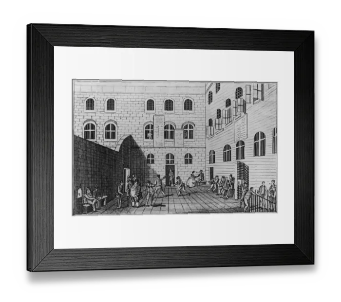 Framed Print : Debtors Yard Framed Print : Debtors Yard