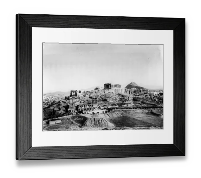 Framed Print : Acropolis. circa 1930: The Acropolis in Athens Framed Print : Acropolis. circa 1930: The Acropolis in Athens