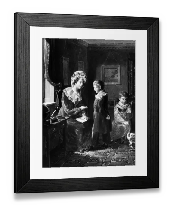 Framed Print : Reading At Home Framed Print : Reading At Home