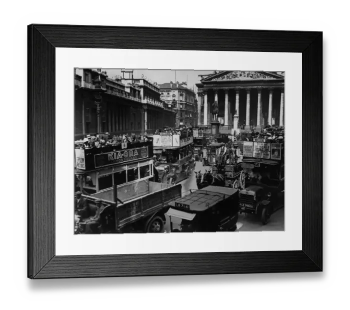 Framed Print : Bank Traffic