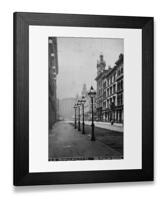 Framed Print : Montgomery Street Framed Print : Montgomery Street