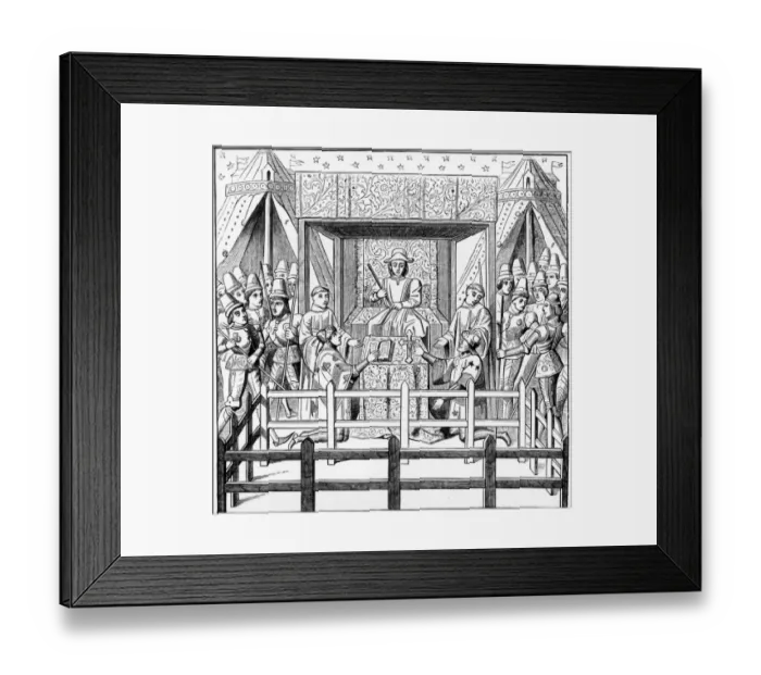 Framed Print : Early Law Court Framed Print : Early Law Court