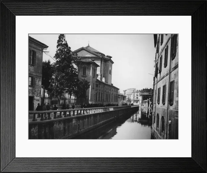 Framed Print : Milan Canal Framed Print : Milan Canal