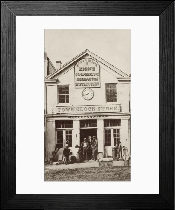 Framed Print : Town Clock Store Framed Print : Town Clock Store