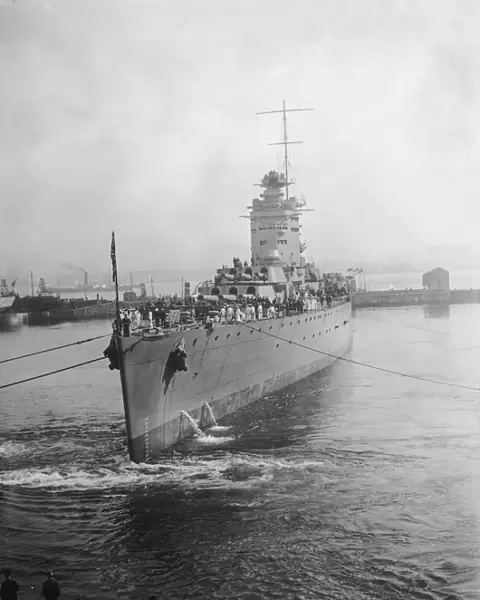 British Battleship HMS Rodney