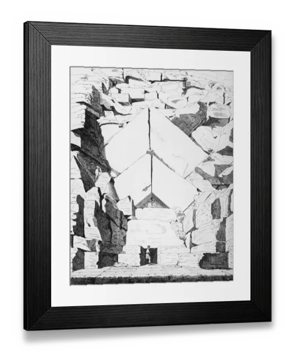Framed Print : Entrance To Great Pyramid Framed Print : Entrance To Great Pyramid