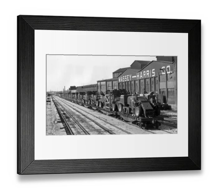 Framed Print : Tractor Train Framed Print : Tractor Train