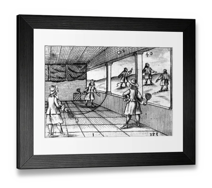 Framed Print : Early Tennis