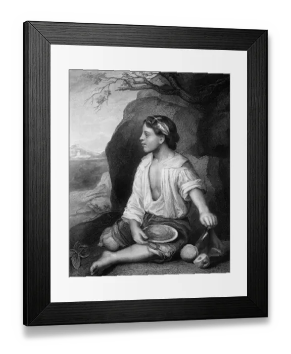 Framed Print : Spanish Peasant Boy Framed Print : Spanish Peasant Boy