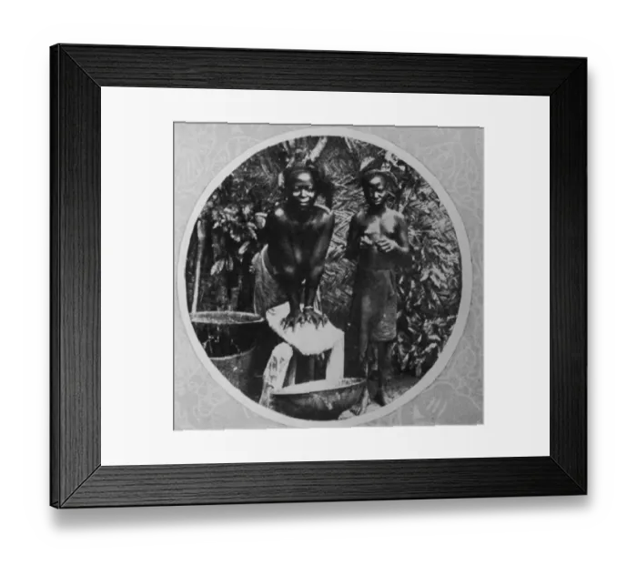 Framed Print : Grinding Corn In Nigeria Framed Print : Grinding Corn In Nigeria