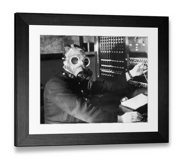 Framed Print : Masked Operator Framed Print : Masked Operator