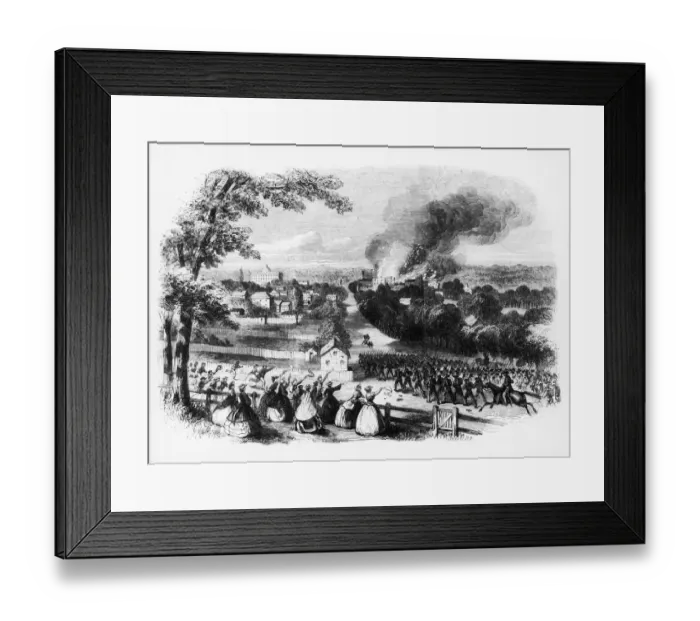 Framed Print : Re-occupation of Jackson Framed Print : Re-occupation of Jackson
