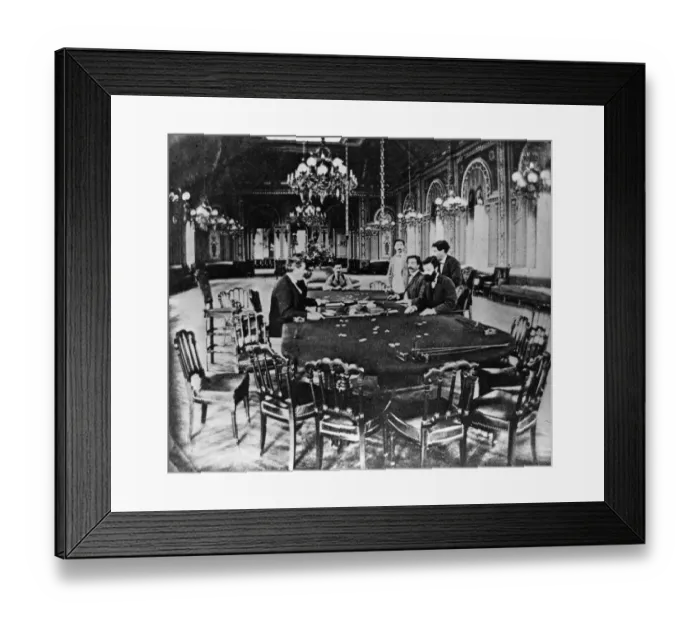 Framed Print : Gambling Room Framed Print : Gambling Room