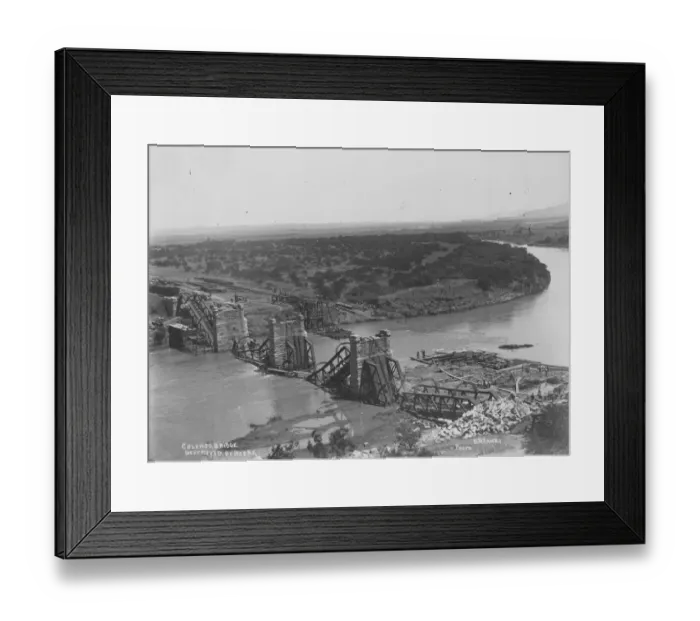 Framed Print : Destroyed Bridge Framed Print : Destroyed Bridge