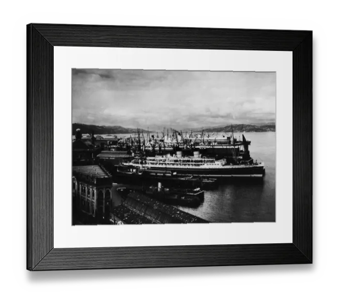 Framed Print : Lyttleton Wharf Framed Print : Lyttleton Wharf