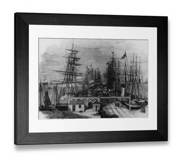 Framed Print : Ships At Sandridge Framed Print : Ships At Sandridge