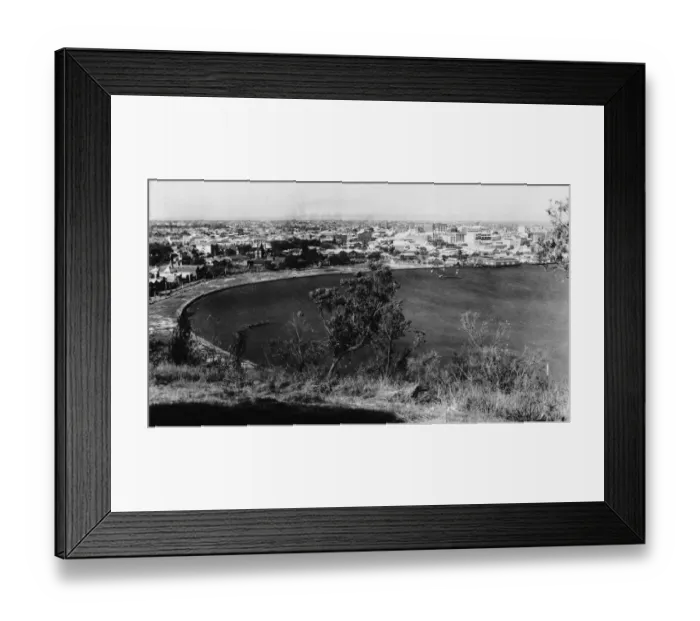 Framed Print : Perth. A view of the city of Perth on the coast of Western Australia, circa 1935 Framed Print : Perth. A view of the city of Perth on the coast of Western Australia, circa 1935