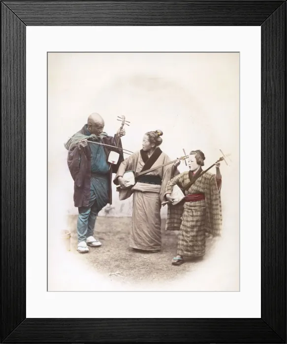 Framed Print : Japanese Musicians Framed Print : Japanese Musicians