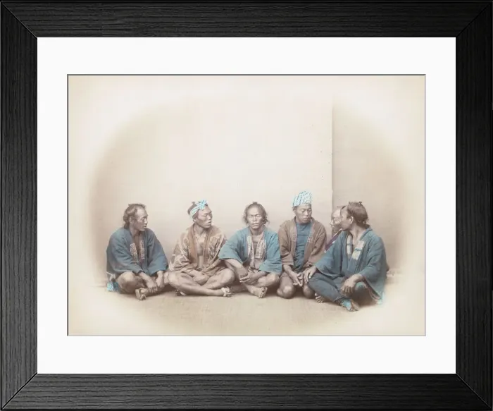 Framed Print : Kago Bearers Framed Print : Kago Bearers