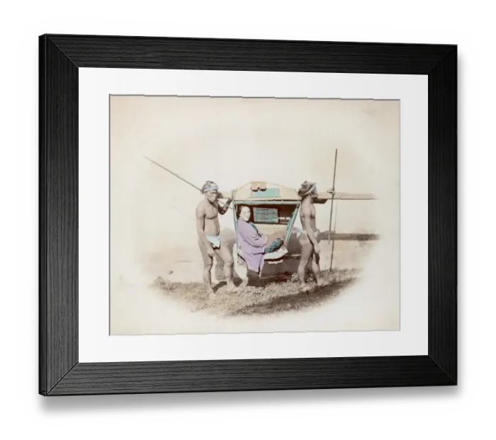 Framed Print : Kago Bearers Framed Print : Kago Bearers