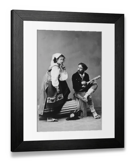 Framed Print : Courting Couple
