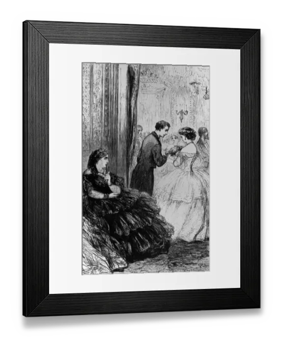 Framed Print : Ballroom Wallflower