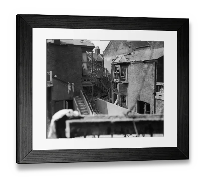 Framed Print : Zeppelins Raid Leyton Framed Print : Zeppelins Raid Leyton