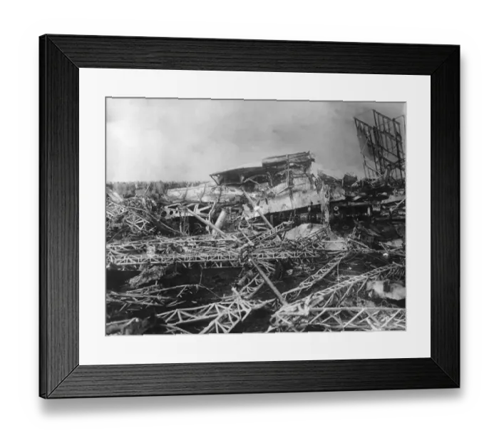 Framed Print : Wrecked Zeppelin Framed Print : Wrecked Zeppelin