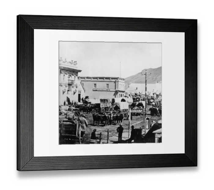 Framed Print : East Temple Street In Salt Lake City