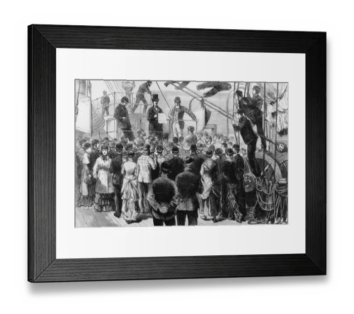 Framed Print : Emigration Address Framed Print : Emigration Address