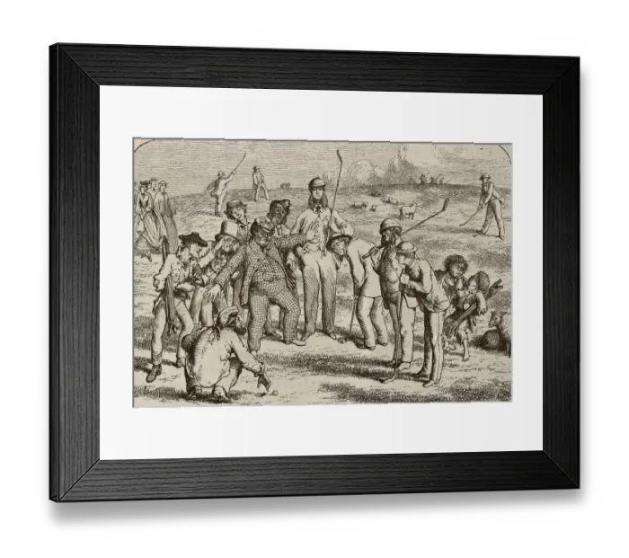 Framed Print : Golfers During Game Framed Print : Golfers During Game