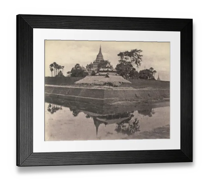 Framed Print : Amarapura City Wall Framed Print : Amarapura City Wall