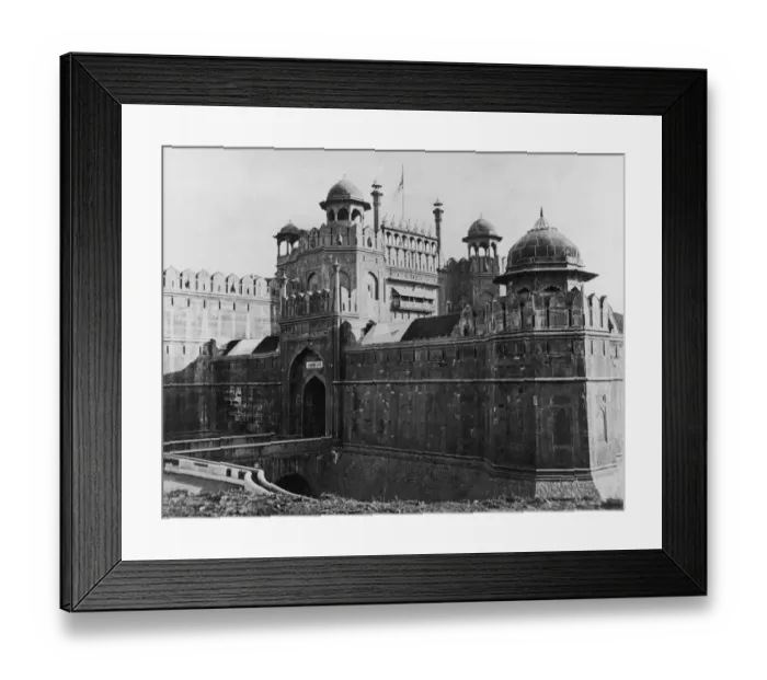 Framed Print : Red Fort. The Lal Quila or Red Fort on the banks of Jamuna, in Delhi, India, circa 1900 Framed Print : Red Fort. The Lal Quila or Red Fort on the banks of Jamuna, in Delhi, India, circa 1900