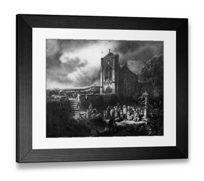 Framed Print : Village Burial Framed Print : Village Burial