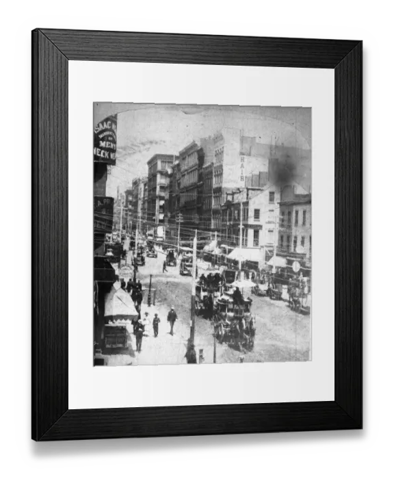 Framed Print : View Of Broadway In New York Framed Print : View Of Broadway In New York