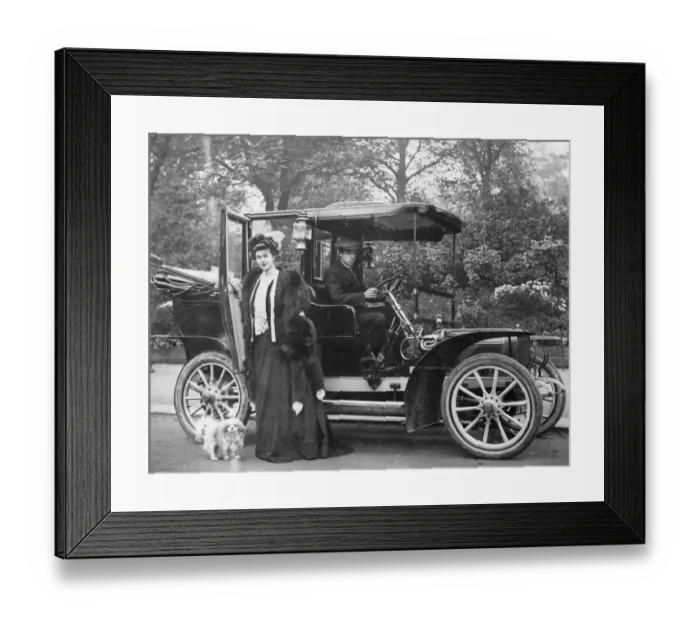 Framed Print : Chauffeured Car Framed Print : Chauffeured Car