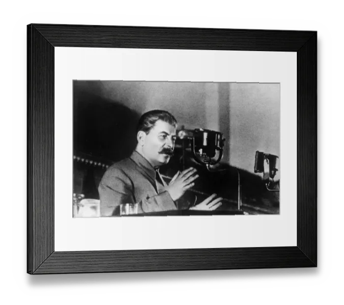 Framed Print : Stalin Speaks Framed Print : Stalin Speaks
