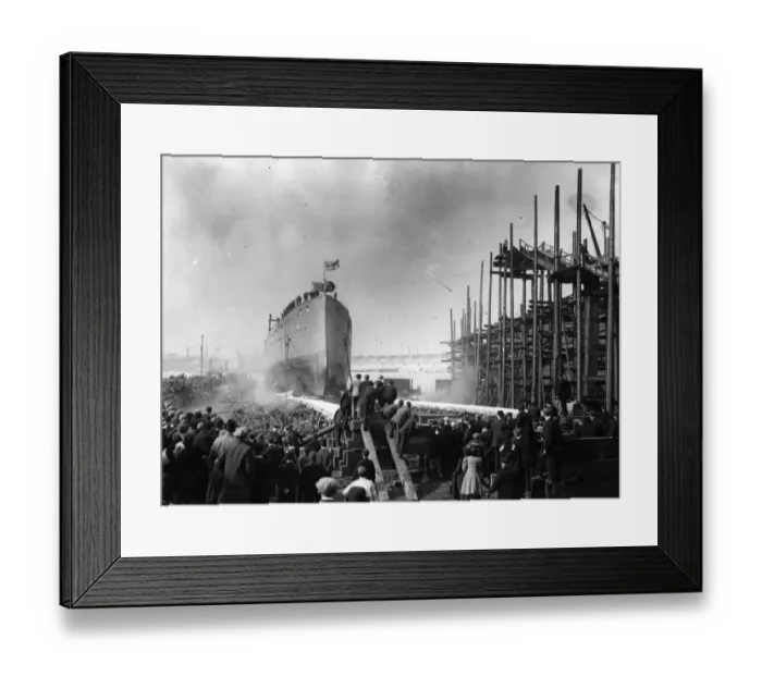 Framed Print : Ship Launch