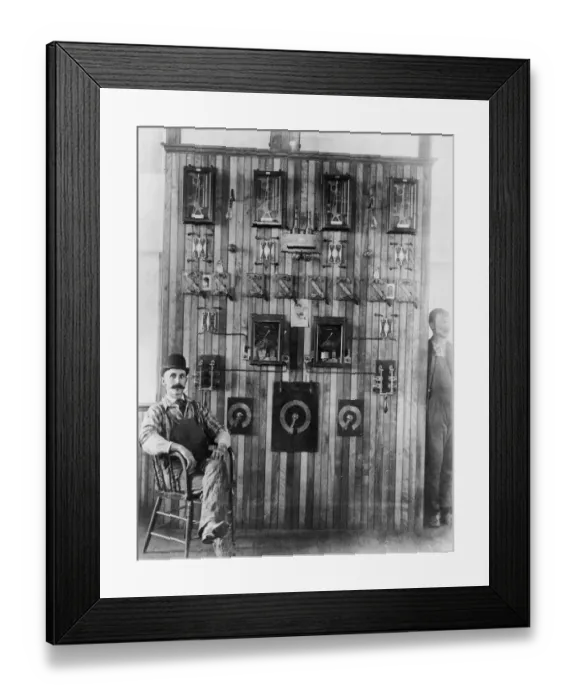 Framed Print : Wooden Switchboard