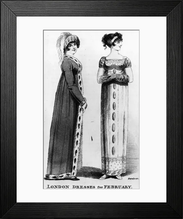Framed Print : London Dresses For February Framed Print : London Dresses For February