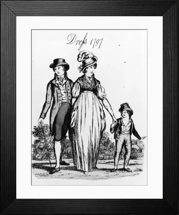 Framed Print : 1797 Fashions Framed Print : 1797 Fashions