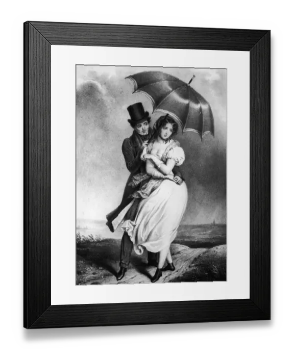 Framed Print : Courting Couple Framed Print : Courting Couple