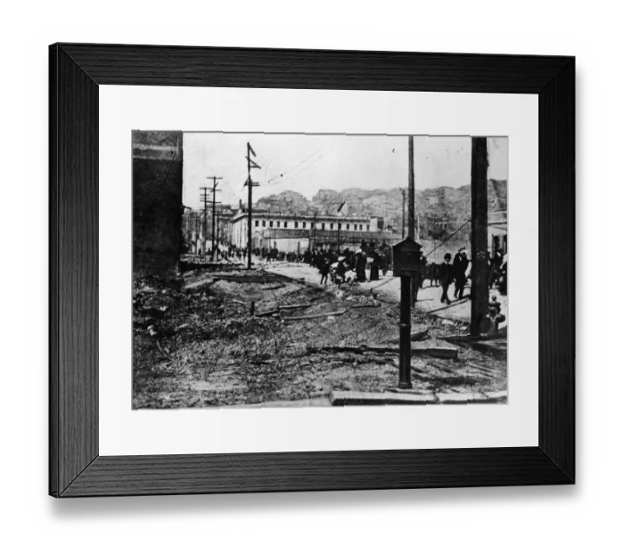 Framed Print : Earthquake Damage Framed Print : Earthquake Damage