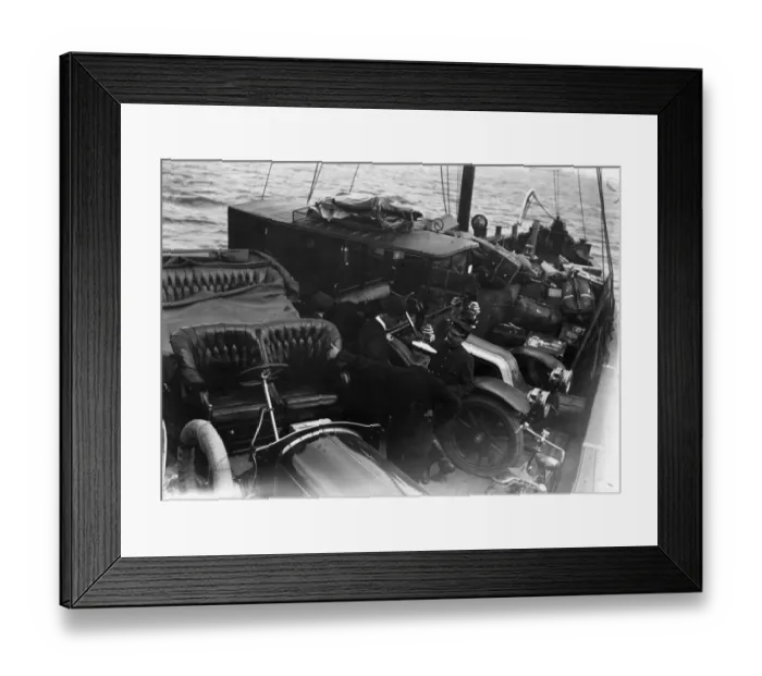 Framed Print : Car Ferry 1909