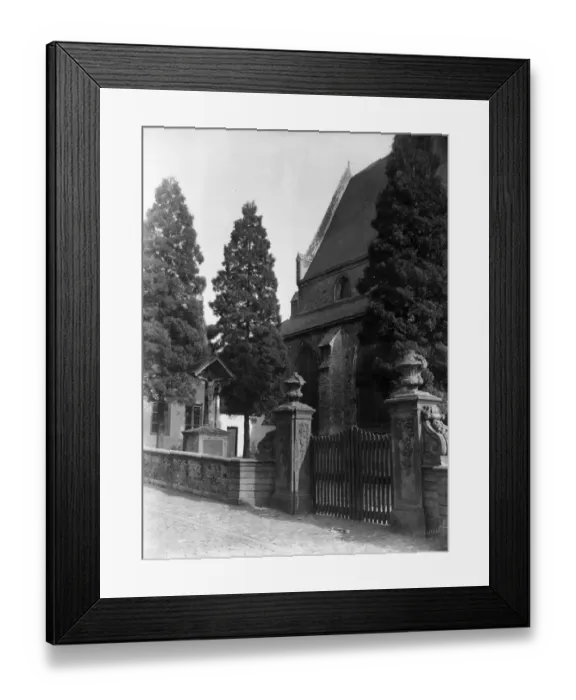 Framed Print : Louvain. circa 1909: A church in the Beguinage district of Louvain, Belgium Framed Print : Louvain. circa 1909: A church in the Beguinage district of Louvain, Belgium