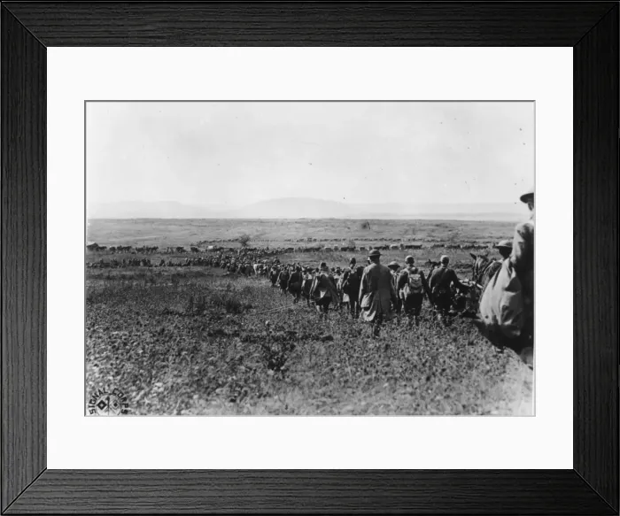 Framed Print : Gunners Advancing Framed Print : Gunners Advancing