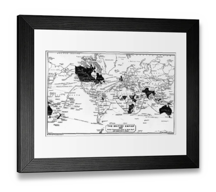 Framed Print : British Empire 1897 Framed Print : British Empire 1897