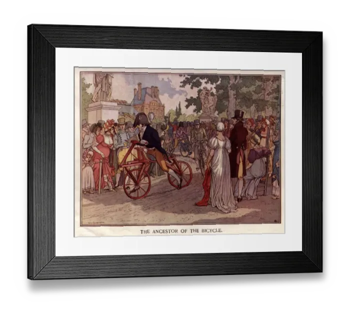 Framed Print : Early Bicycle