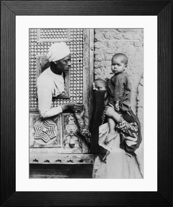Framed Print : Egyptian Family