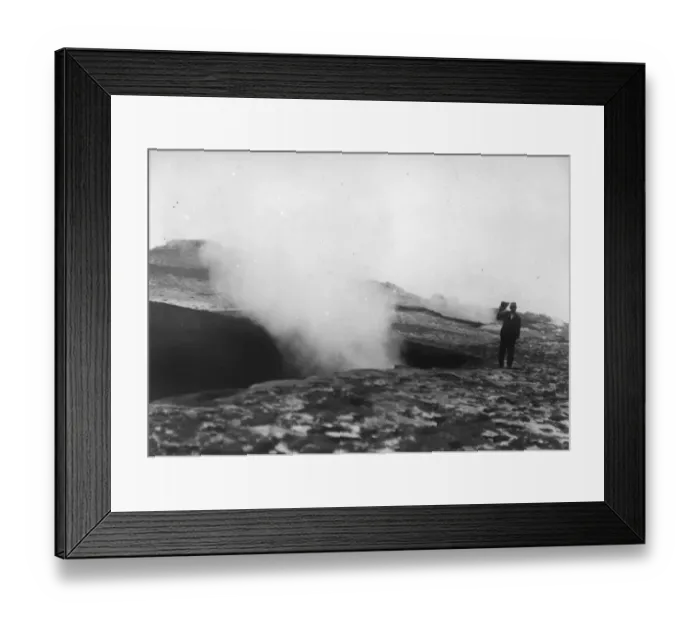 Framed Print : Vesuvius. 1898: The smoking fumarole of the volcano Vesuvius, Italy Framed Print : Vesuvius. 1898: The smoking fumarole of the volcano Vesuvius, Italy
